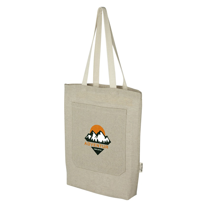 Tote bag with front pocket